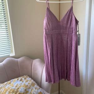 COPY - Glittering lavender mini dress